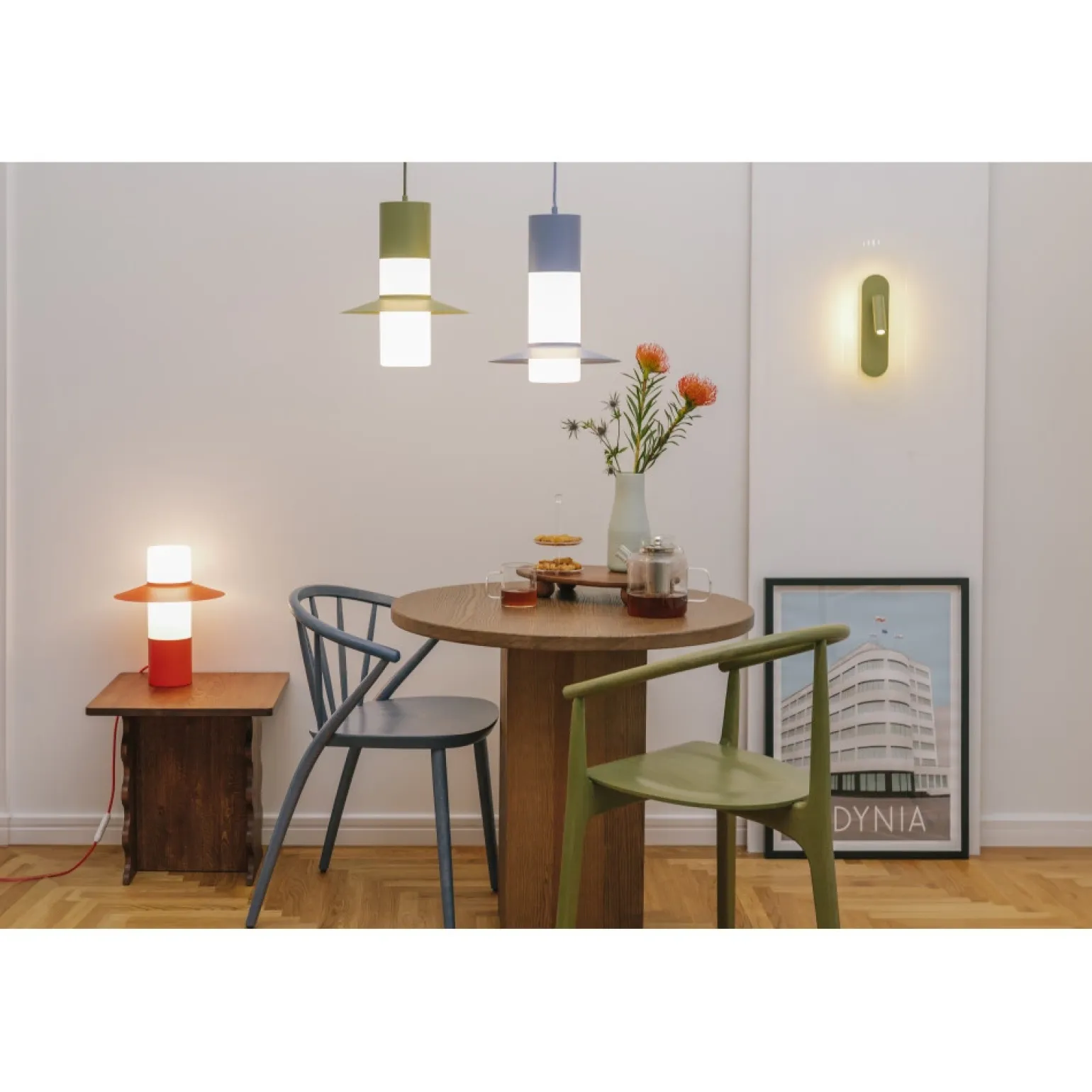 CAPONIO A oliwkowa sufitowa lampa wisząca (CPA11414P0) - Ummo