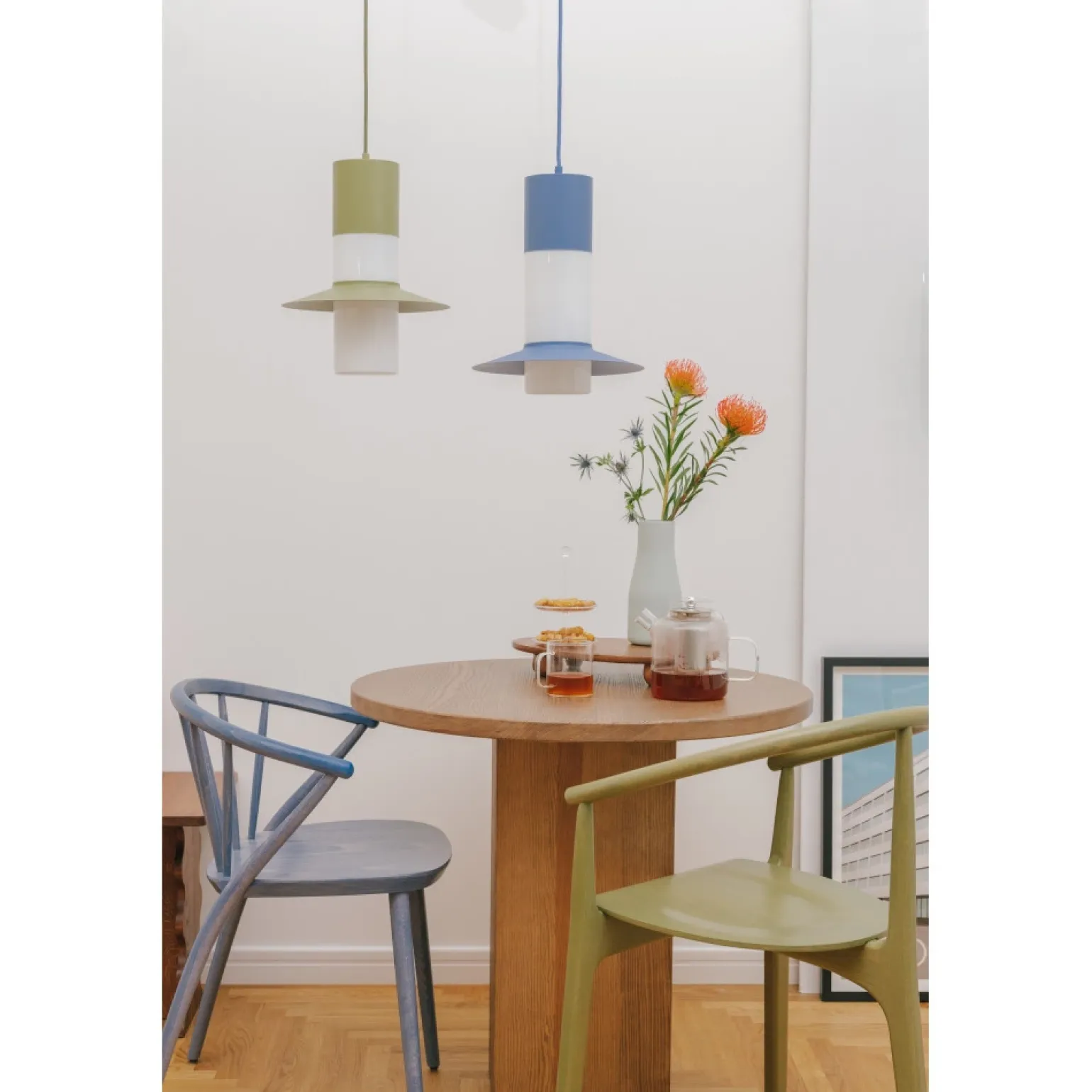 CAPONIO A oliwkowa sufitowa lampa wisząca (CPA11414P0) - Ummo