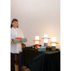 CAPONIO ST niebieska lampa stołowa (CPS199P1) - Ummo