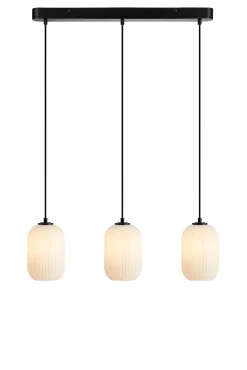 CAVA Pendant 3L Straight Black/White (108563) Markslojd