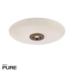 Ściemnialna lampa na sufit PURE VITRUM CIEMNOMETALOWO-BRĄZOWY (6083-34) - Paul Neuhaus