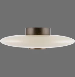 Ściemnialna lampa na sufit PURE VITRUM CIEMNOMETALOWO-BRĄZOWY (6083-34) - Paul Neuhaus