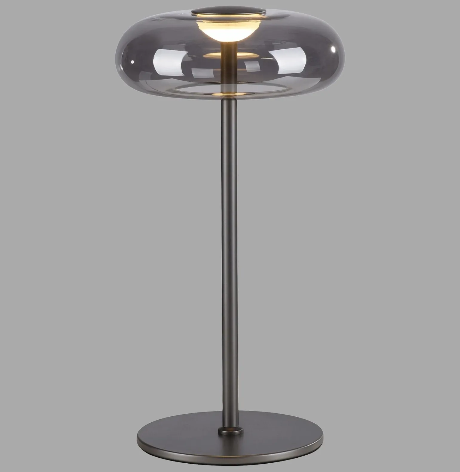 Ściemnialna lampa stołowa POSH SZARA (15697-15) - Paul Neuhaus