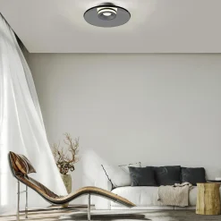 Ściemnialna lampa sufitowa PURE MOON SZARA (6094-15) - Paul Neuhaus