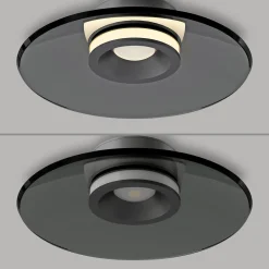 Ściemnialna lampa sufitowa PURE MOON SZARA (6094-15) - Paul Neuhaus