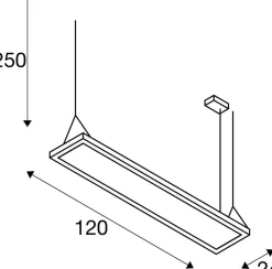 Ściemnialna lampa wisząca WORKLIGHT PRO 120 DALI, Touch, czarna (1007468) - SLV