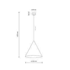 CONO SABIA LAMPA WISZĄCA 1 L (10621) - TK Lighting