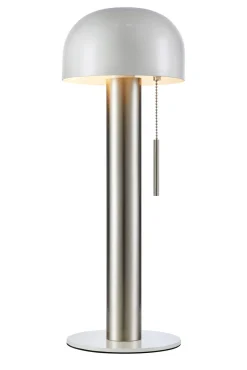 COSTA Table 1L Satin Nickel/White (108577) Markslojd