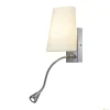 COUPA FLEX, lampa ścienna, QT14, 3000K, chrom, szkło satynowane, 43W (149452) - SLV