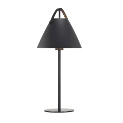 Czarna lampa stołowa STRAP Nordlux E27 40W Metal