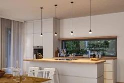 Czarna lampa wisząca do kuchni nad wyspę LUIA IP44 (PL76990) - PAULMANN