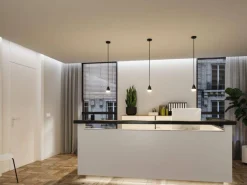 Czarna lampa wisząca do kuchni nad wyspę LUIA IP44 (PL76990) - PAULMANN