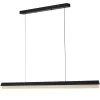 Czarna lampa wisząca z połyskiem kryształu ANABELLA LED 120 cm (ST-8501 black) - Step into Design
