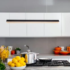 Czarna lampa wisząca z połyskiem kryształu ANABELLA LED 120 cm (ST-8501 black) - Step into Design