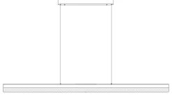 Czarna lampa wisząca z połyskiem kryształu ANABELLA LED 120 cm (ST-8501 black) - Step into Design