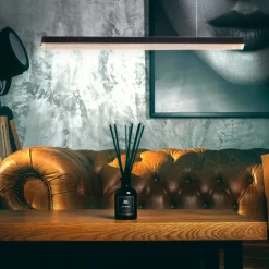 Czarna lampa wisząca z połyskiem kryształu ANABELLA LED 120 cm (ST-8501 black) - Step into Design