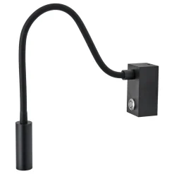 Czarny kinkiet do czytania Adjusta (WL0117-BK) - Yaskr
