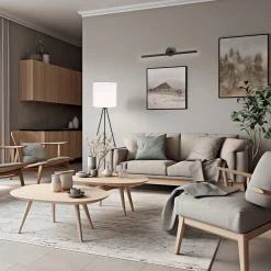 Czarny kinkiet podświetlający obraz S MIRIAM 40 cm (8594) - Argon