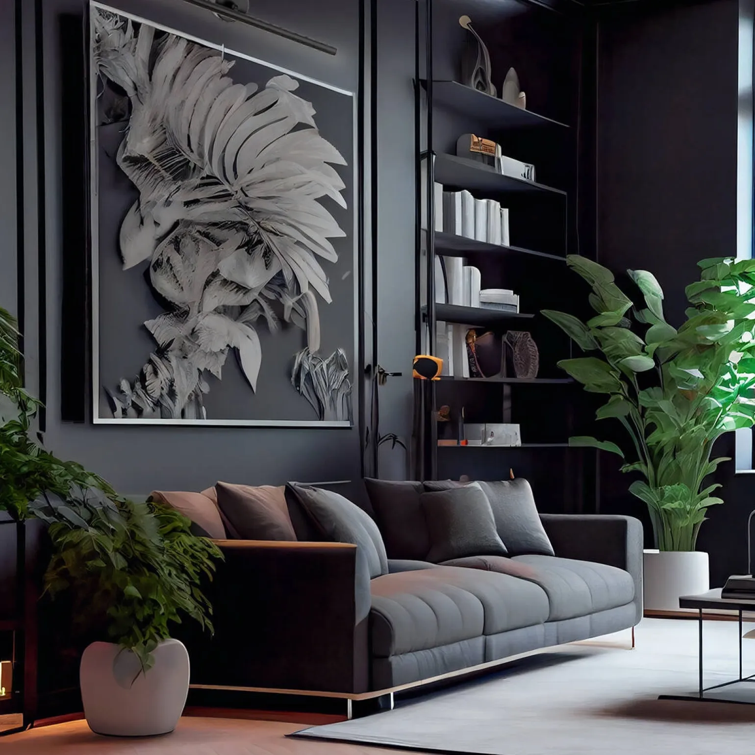 Czarny kinkiet podświetlający obraz L MIRIAM 100 cm (8600) - Argon