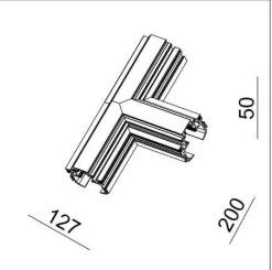?-łącznik G-T23B CCT do szynoprzewódów magnetycznych TRIMLESS 23A (033411B) - ZARlight