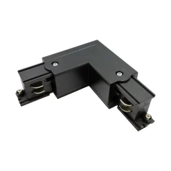 Łącznik L lewy do szyn 3F czarny (TRA-LL-BK) - Yaskr