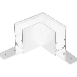 Łącznik L natynkowy szynoprzewodu magnetycznego Komatsu 48V - Biały (6516) - Shilo