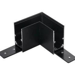 Łącznik L natynkowy szynoprzewodu magnetycznego Komatsu 48V - Czarny (6517) - Shilo