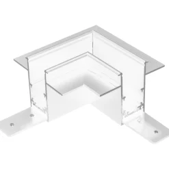 Łącznik L podtynkowy szynoprzewodu magnetycznego Komatsu 48V- Biały (6508) - Shilo