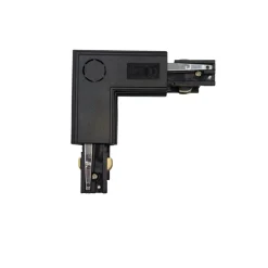 Łącznik L prawy do szyn 3F czarny (TRA-LR-BK) - Yaskr