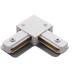 Łącznik L szynoprzewodu natynkowego 1F 230V - Biały (6307) - Brosline