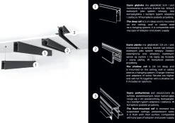 Łącznik MT0016 T do szyn podtynkowych. Montaż na sufit lub ścianę. Do szyn MT0006, MT0007 - MAXLIGHT