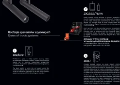 Łącznik MT0016 T do szyn podtynkowych. Montaż na sufit lub ścianę. Do szyn MT0006, MT0007 - MAXLIGHT