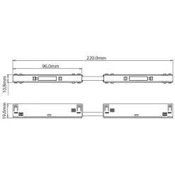 Łącznik prosty magnetic track 10mm (ML2190) - Milagro