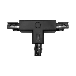 Łącznik T lewy do szyn 3F czarny (TRA-TL-BK) - Yaskr