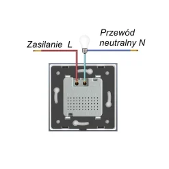 Czujnik ruchu z ramką czarną (VL-C700PIR-62) LIVOLO