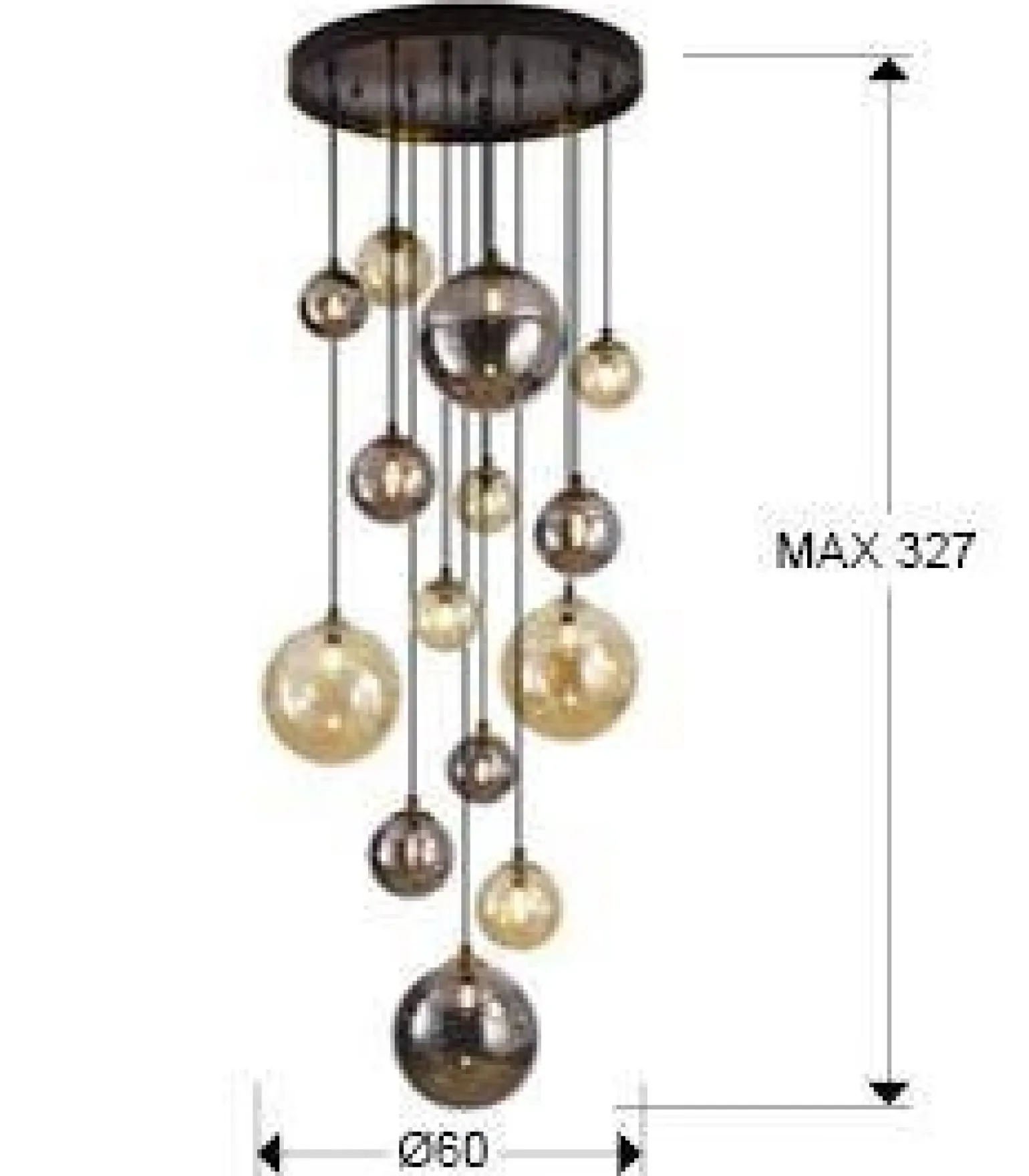 Dark lampa wisząca 14L (439015) - Schuller