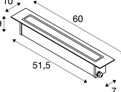 DASAR® 600, lampa gruntowa do wbudowania, 18 W (1007195) - SLV