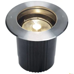 DASAR 215, lampa podłogowa wpuszczana outdoor, QPAR111, IP67, okrągła, stal nierdzewna 316, maks. 75W (229230) - SLV