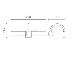 Dayton kinkiet nad lustro (Astro Lighting 1044001)
