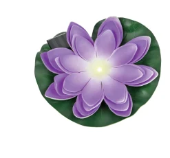 DEKORACJA ZEWNĘTRZNA SOLARNA LED KWIAT LOTOSU FIOLETOWY/PURPLE (SW-5033-P) - Zuma Line