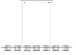 Dekoracyjna lampa wisząca BACCIO LED złota 120 cm (ST-DL8520) - Step into Design