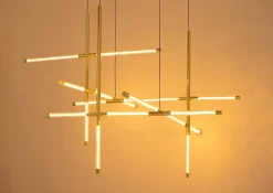 Dekoracyjna lampa wisząca MIKADO M złota (MSE1501100488) - Moosee