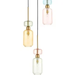 Dekoracyjna lampa z kolorowymi kloszami MOLLY 3xE14 (ML1825) - Milagro