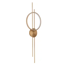 Designerska lampa ścienna ECLIPTICA LED złota 100 cm (ST-DL8532) - Step into Design