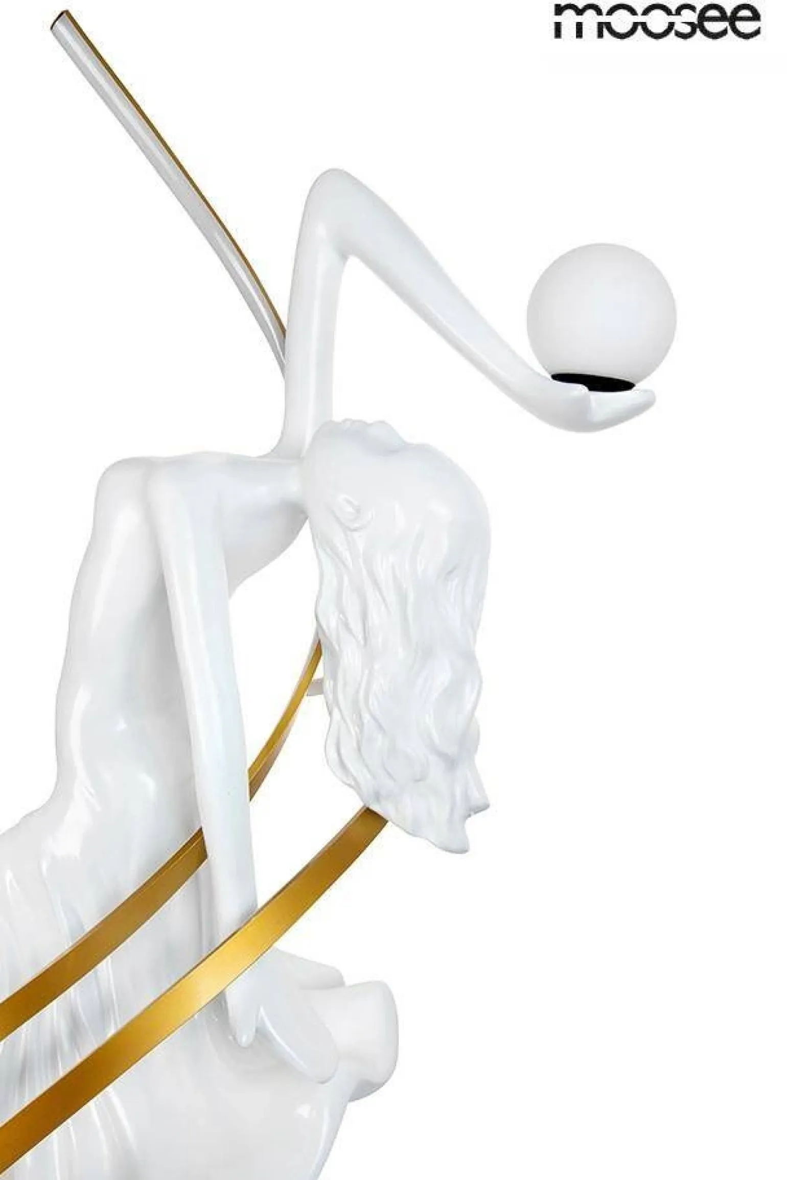 Designerska lampa podłogowa z pilotem zmiany barwy DANCING QUEEN (MSE1501100428) - Moosee