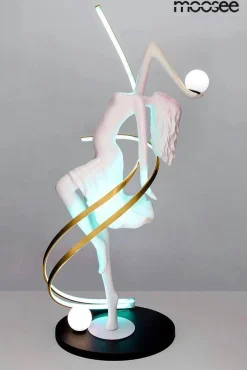 Designerska lampa podłogowa z pilotem zmiany barwy DANCING QUEEN (MSE1501100428) - Moosee