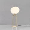 Designerska lampa stołowa SHAPES Nordlux E27 15W Szkło Mosiądz