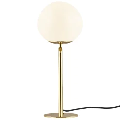 Designerska lampa stołowa SHAPES Nordlux E27 15W Szkło Mosiądz