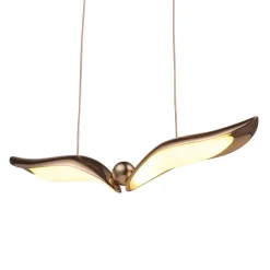 Designerska lampa wisząca GUFO 1 LED różowe złoto 36 cm (ST-DL8504) - Step into Design