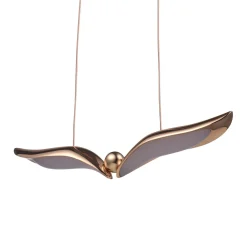 Designerska lampa wisząca GUFO 1 LED różowe złoto 36 cm (ST-DL8504) - Step into Design